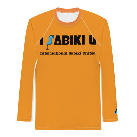 オレンジのSABIKIロゴ ラッシュガード単品(正面)