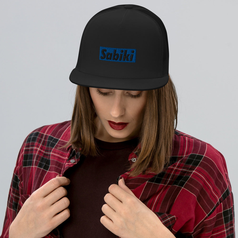 SABIKI blue Box tracker cap.