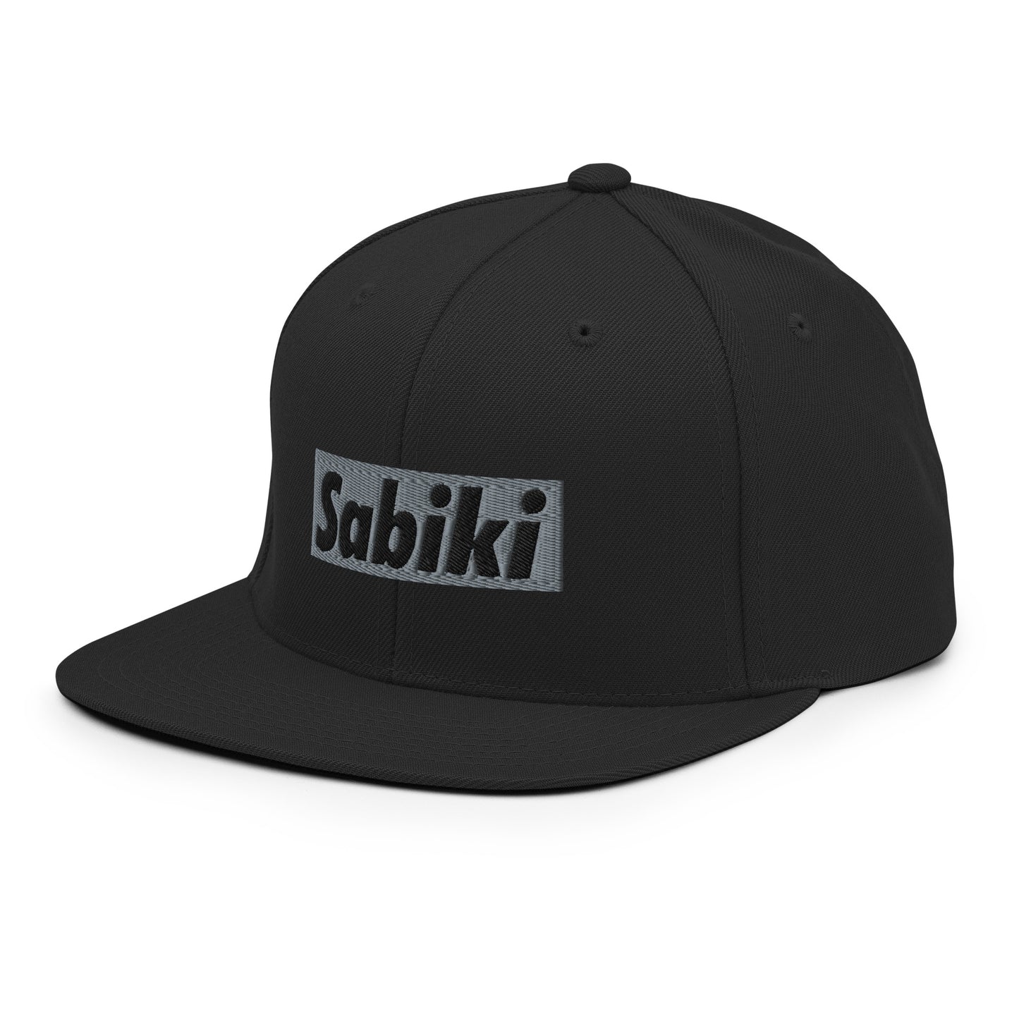 Silver Sabiki Box Snapback Hat.