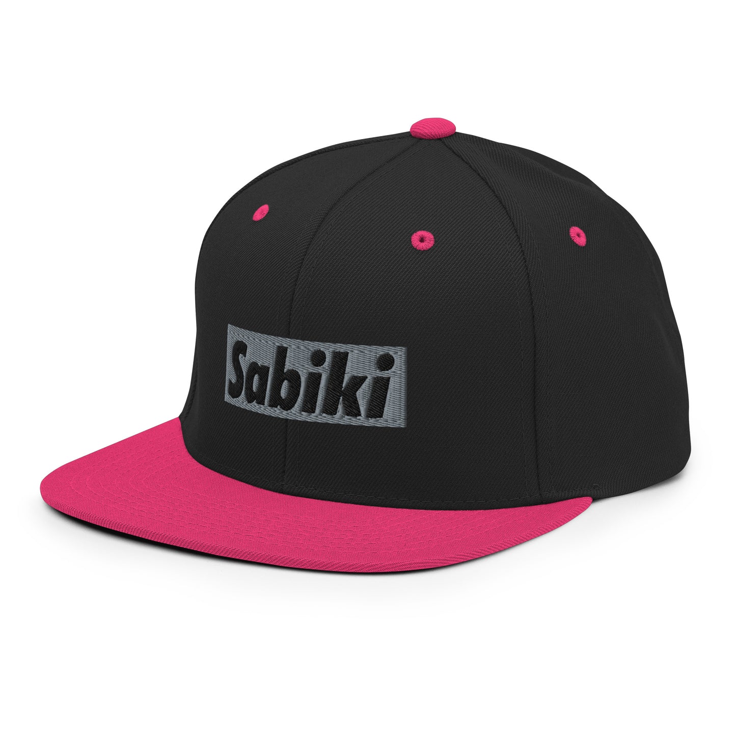 Silver Sabiki Box Snapback Hat.