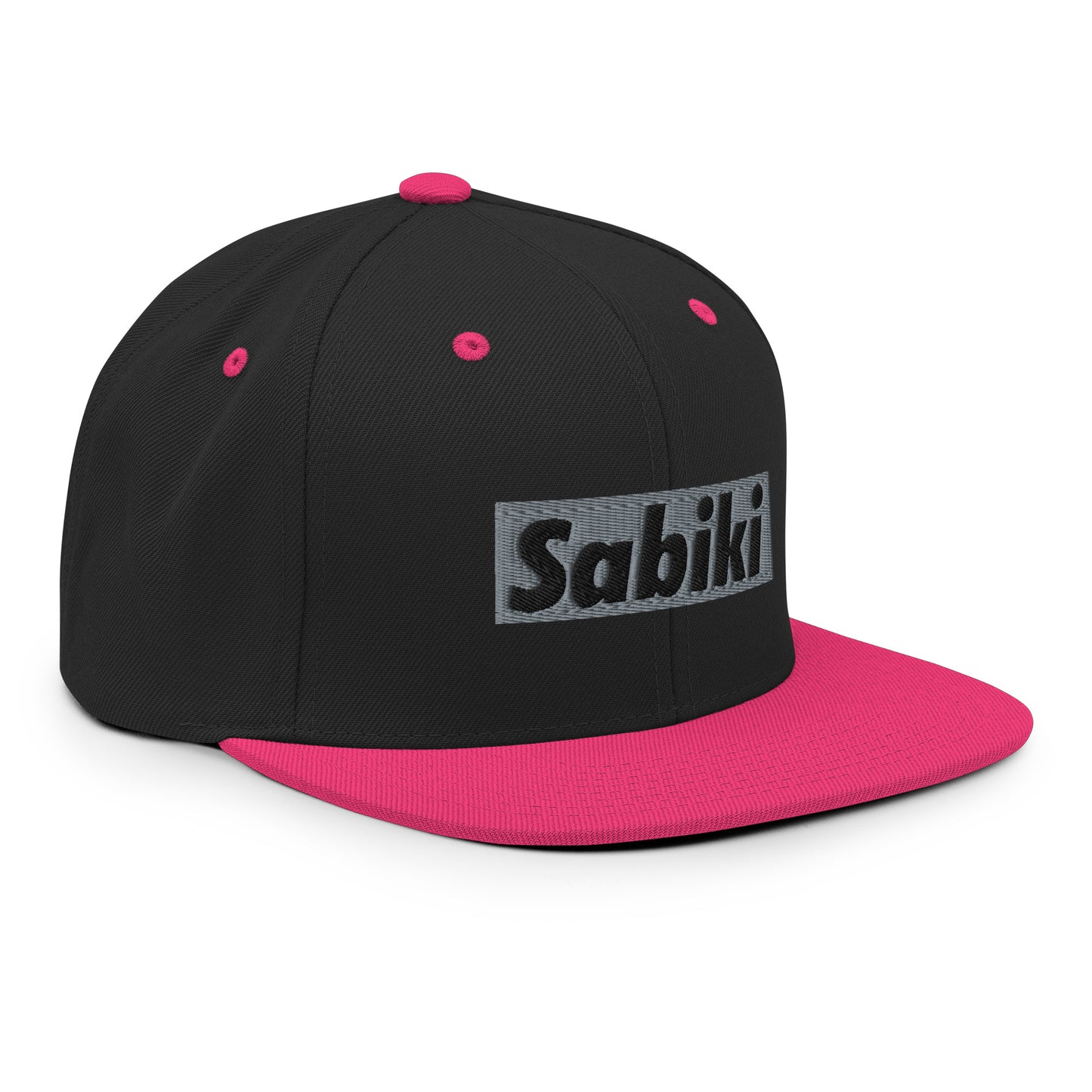 Silver Sabiki Box Snapback Hat.