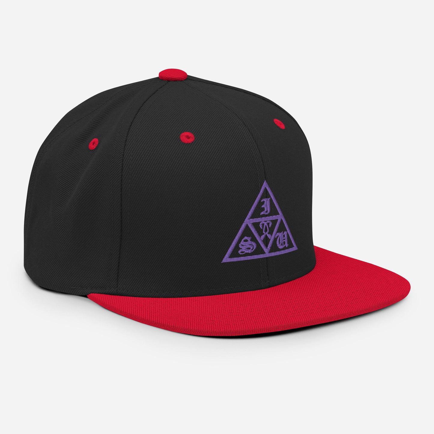 Purple Delta Sabiki Snapback Hat.
