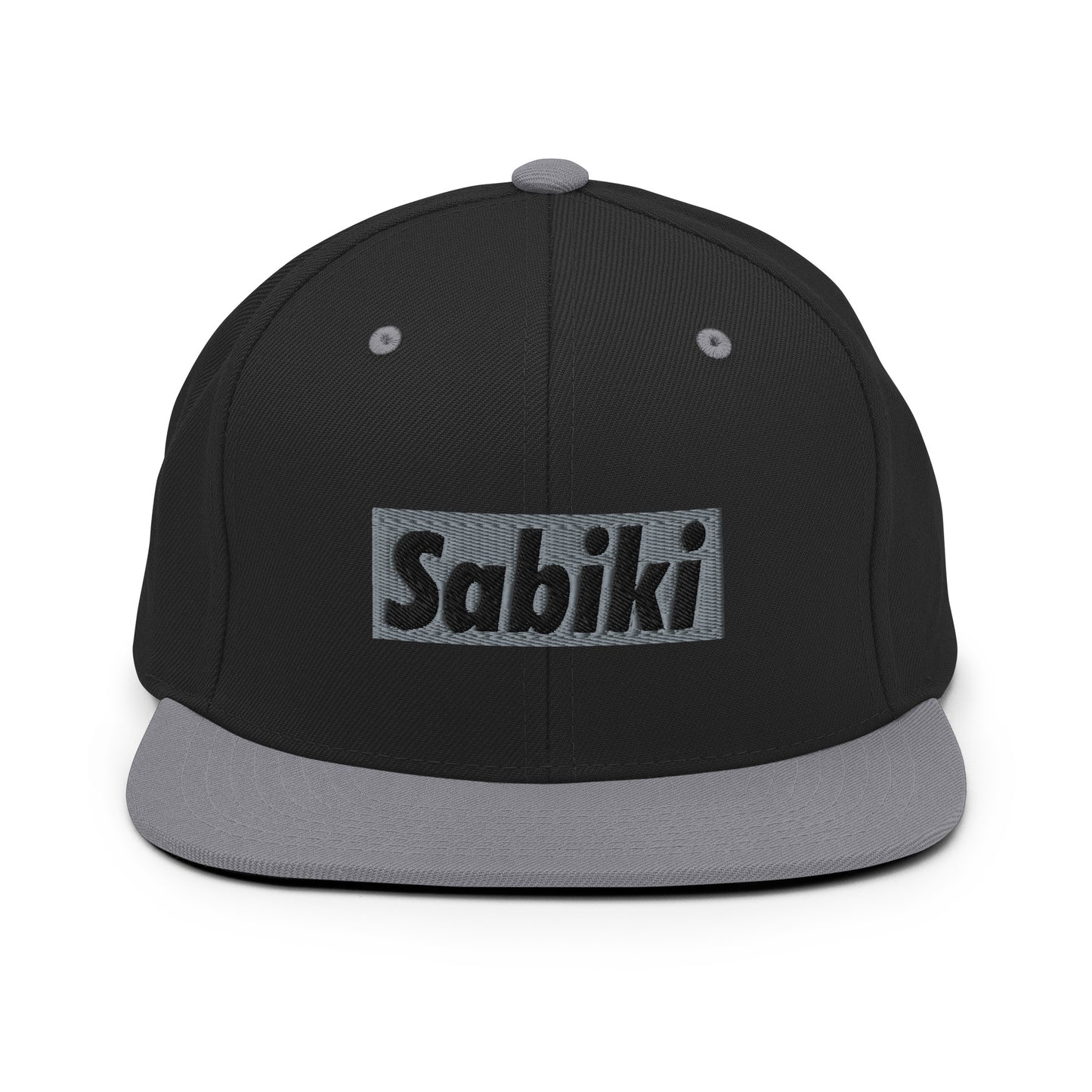 Silver Sabiki Box Snapback Hat.