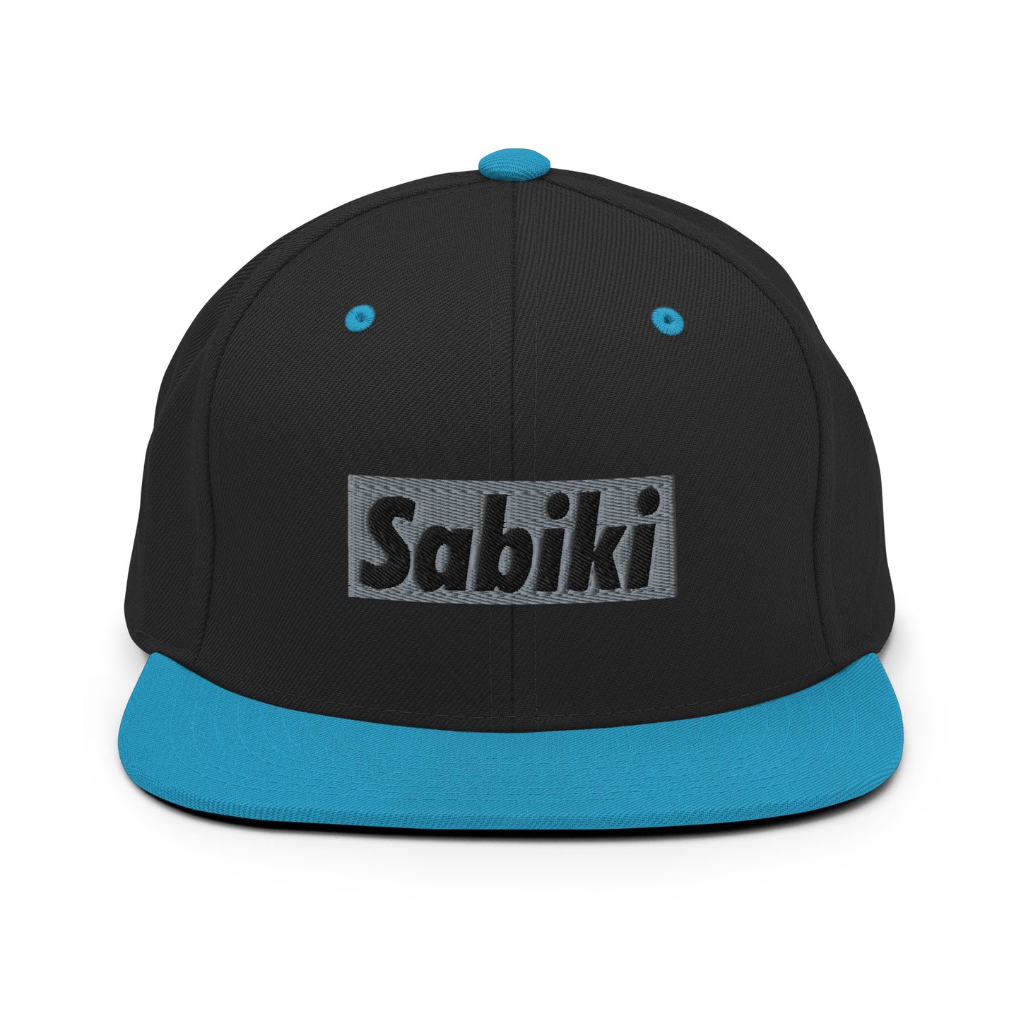 Silver Sabiki Box Snapback Hat.