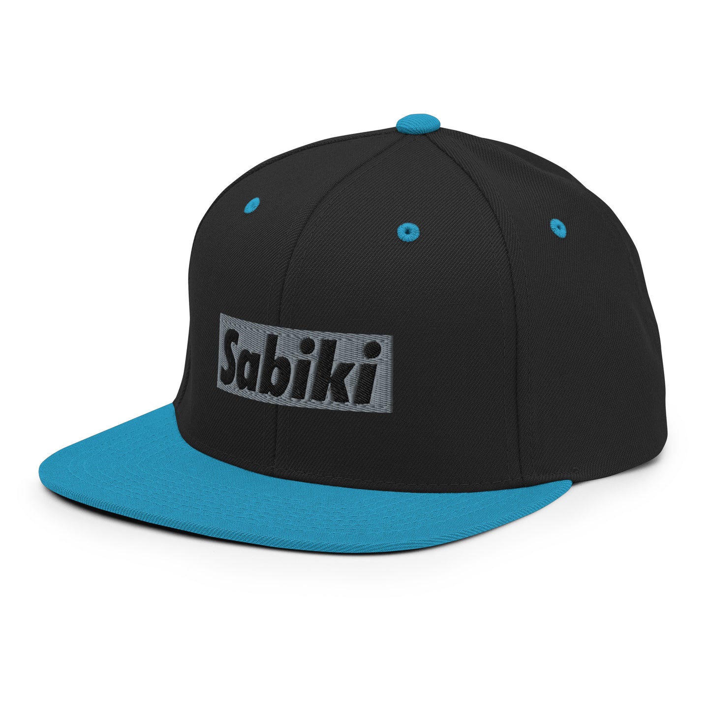 Silver Sabiki Box Snapback Hat.