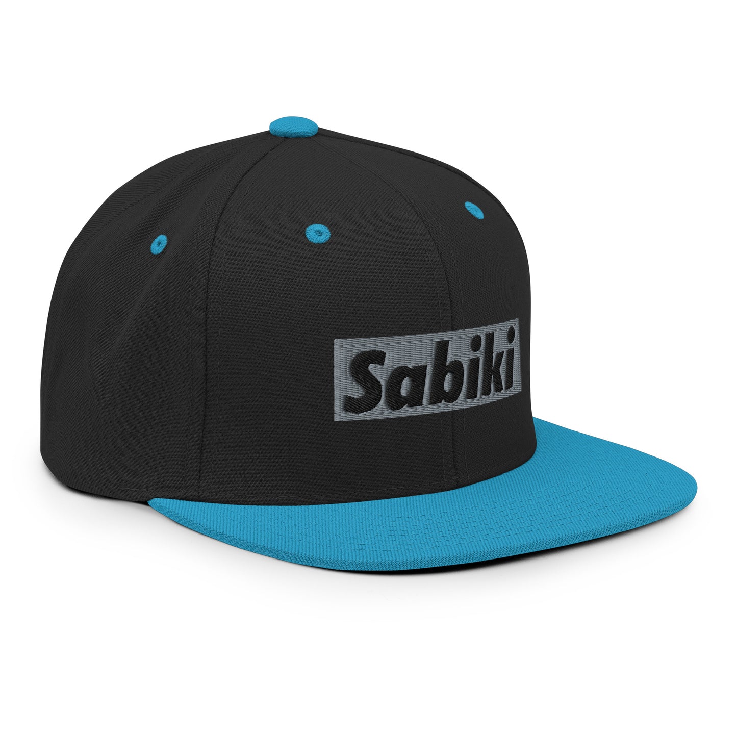 Silver Sabiki Box Snapback Hat.