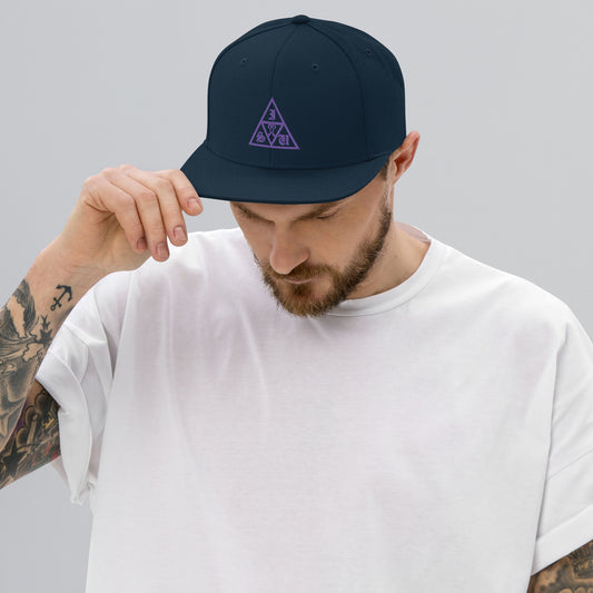 Purple Delta Sabiki Snapback Hat.