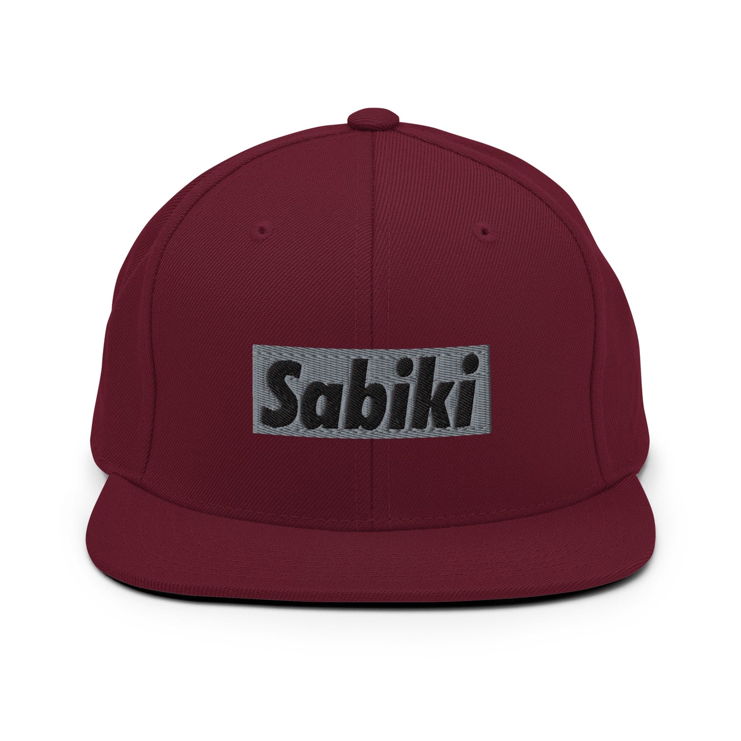 Silver Sabiki Box Snapback Hat.