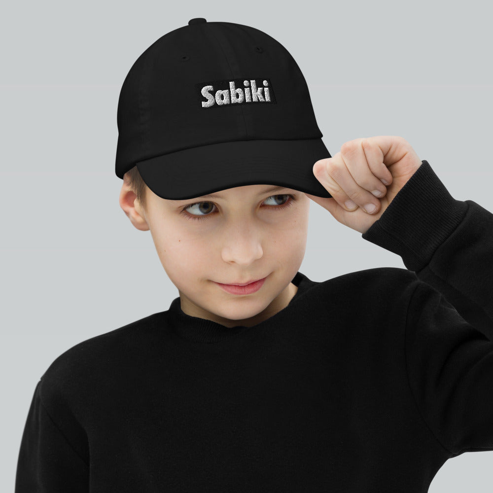 Black Sabiki box Youth baseball cap.