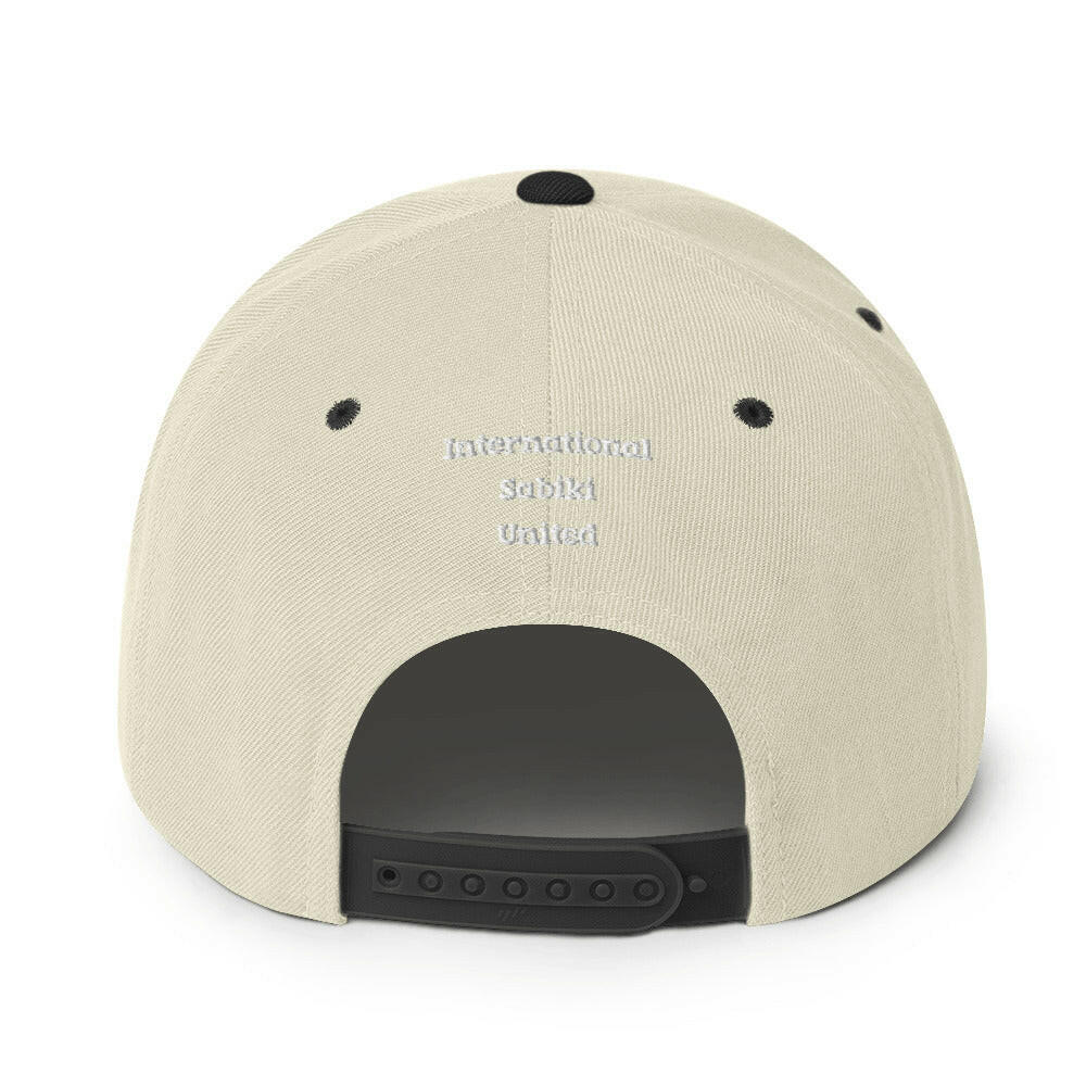 Blue Sabiki Box Snapback Hat.