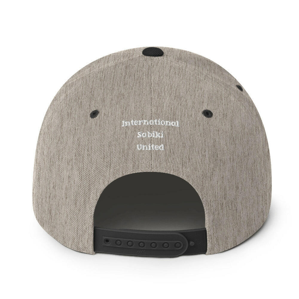 Blue Sabiki Box Snapback Hat.