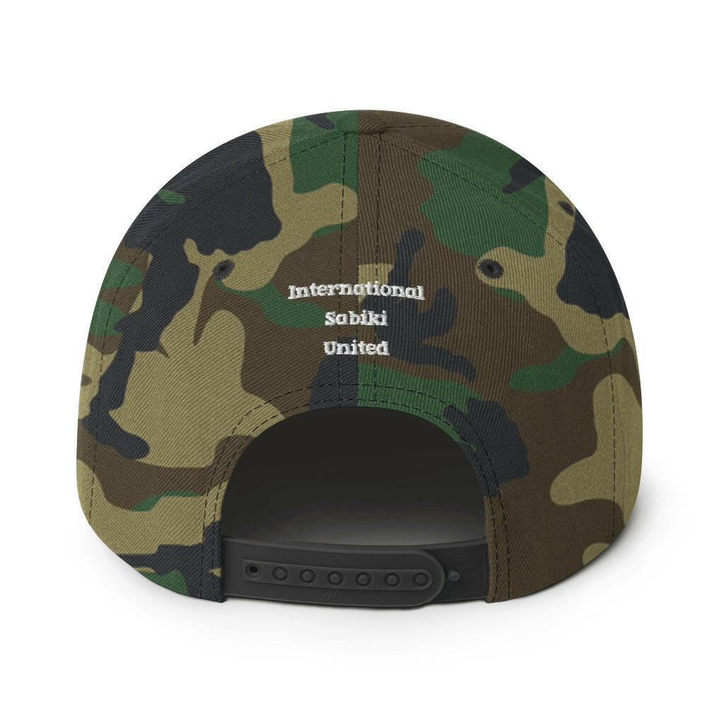 Blue Sabiki Box Snapback Hat.