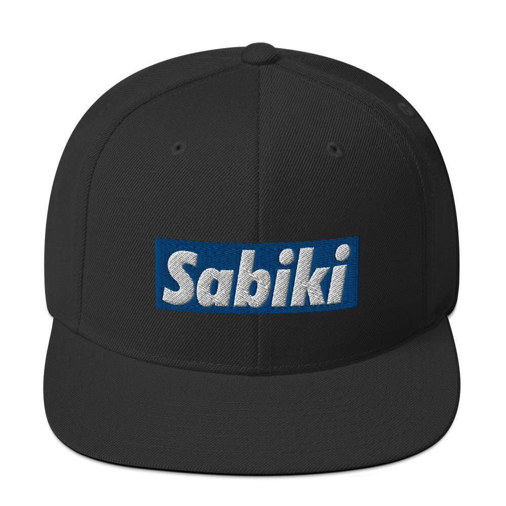 Blue Sabiki Box Snapback Hat.