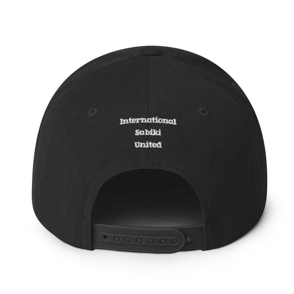 Blue Sabiki Box Snapback Hat.
