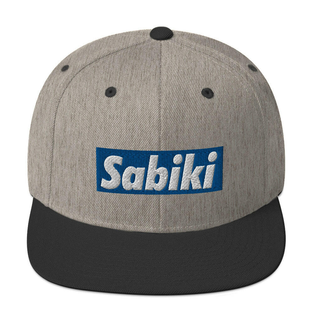 Blue Sabiki Box Snapback Hat.