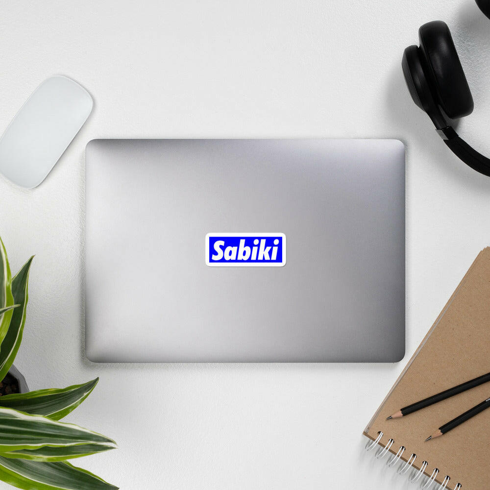 SABIKI BOX stickers.