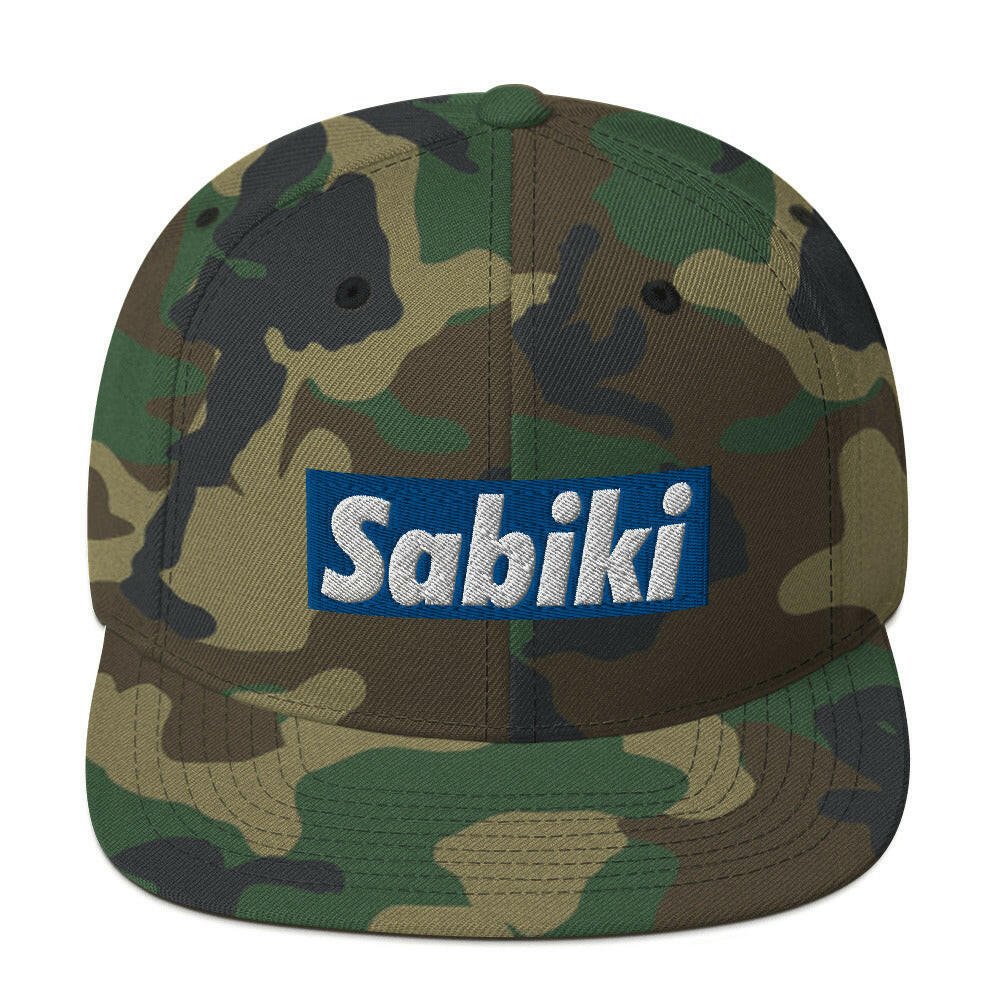 Blue Sabiki Box Snapback Hat.