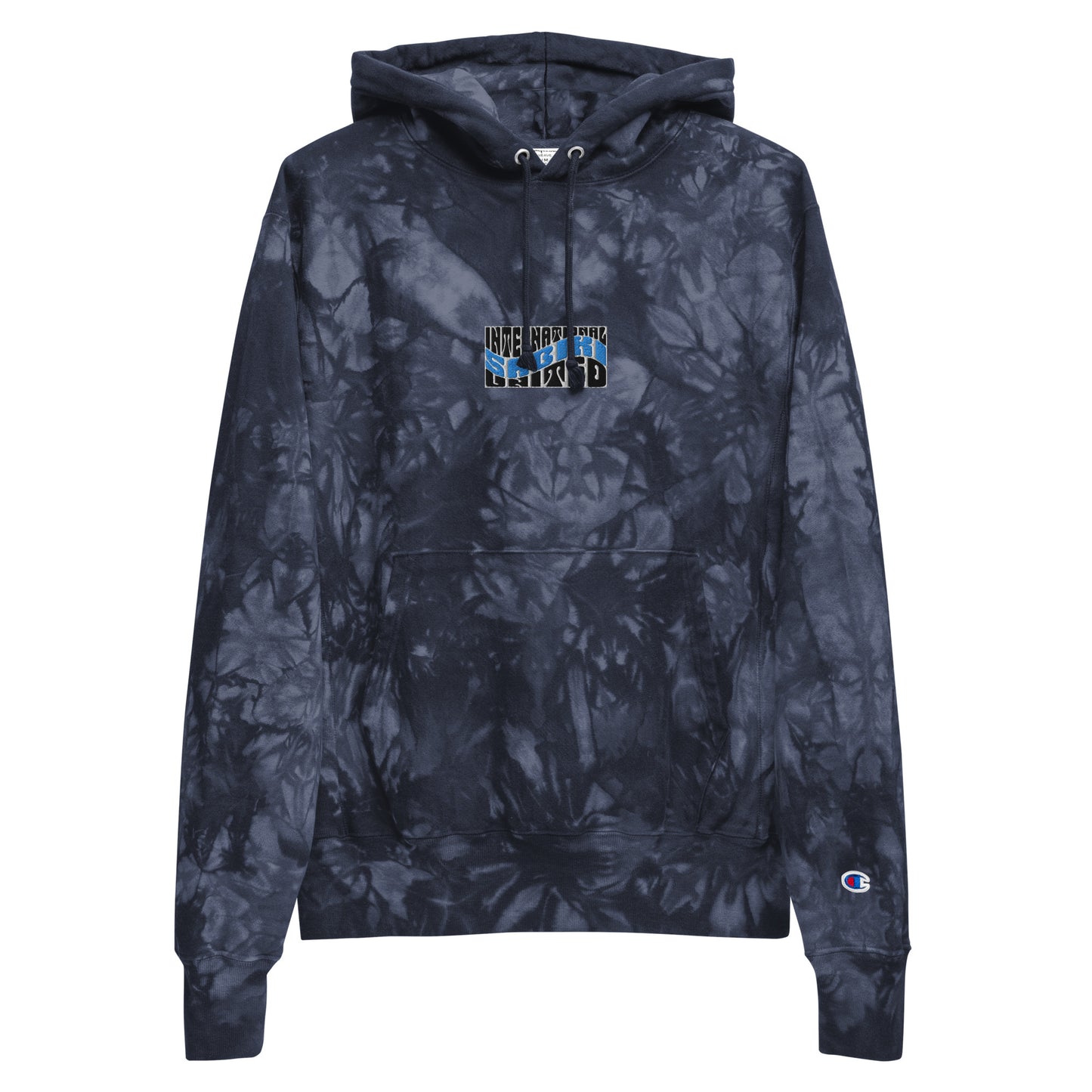 Sabiki Unisex Champion tie-dye hoodie.
