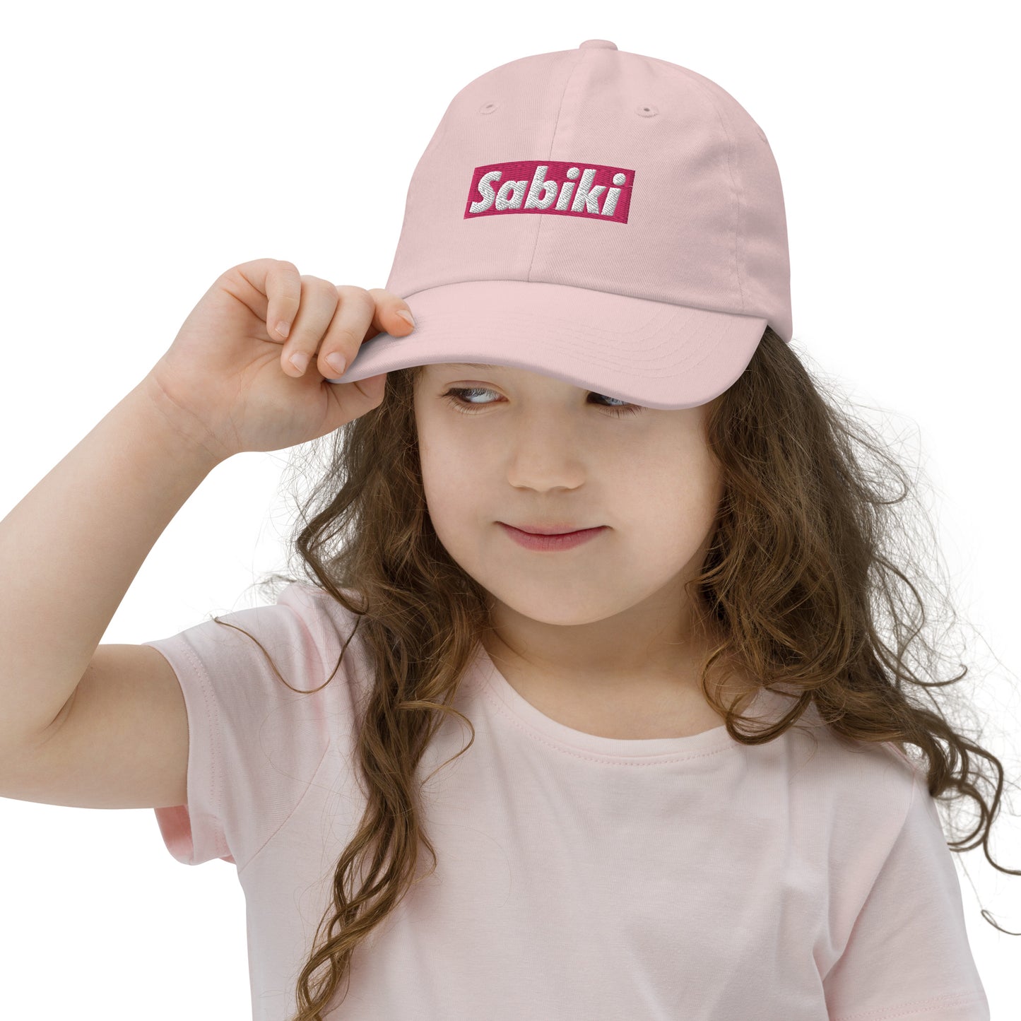 Pink Sabiki box Youth baseball cap.