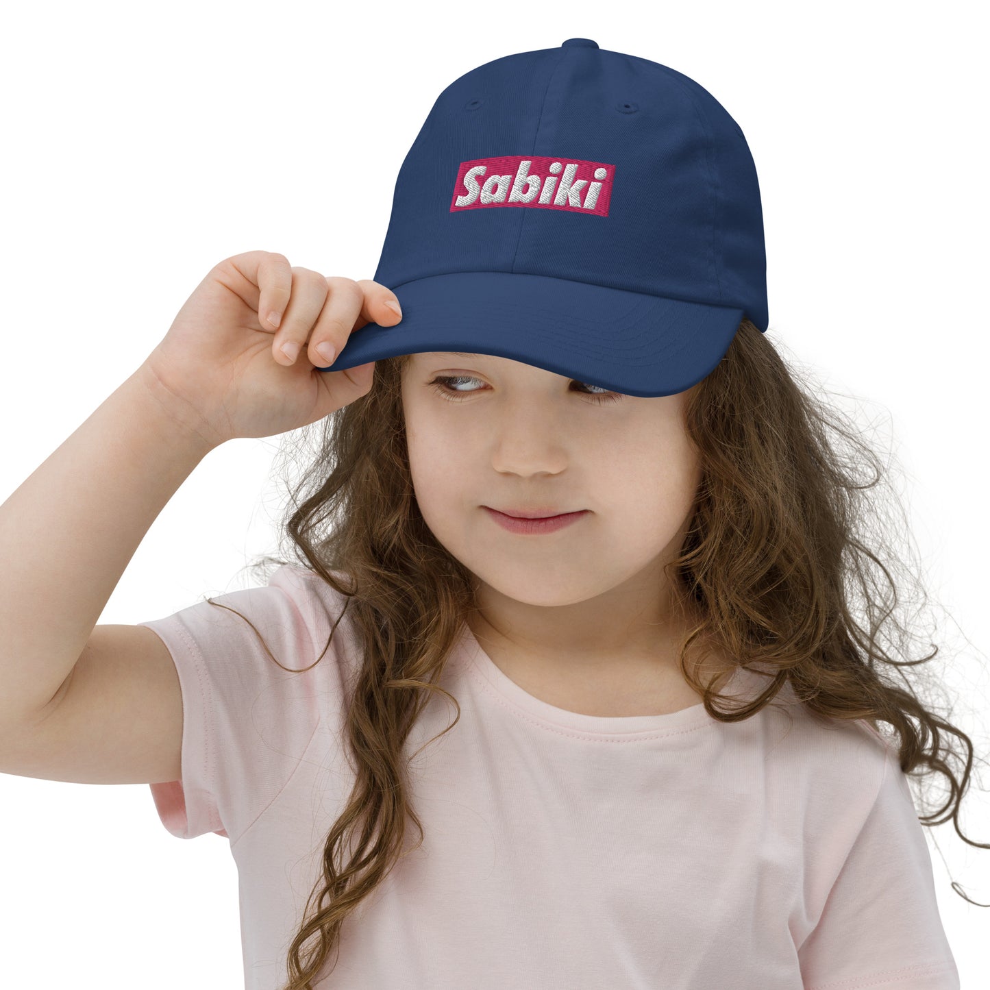 Pink Sabiki box Youth baseball cap.
