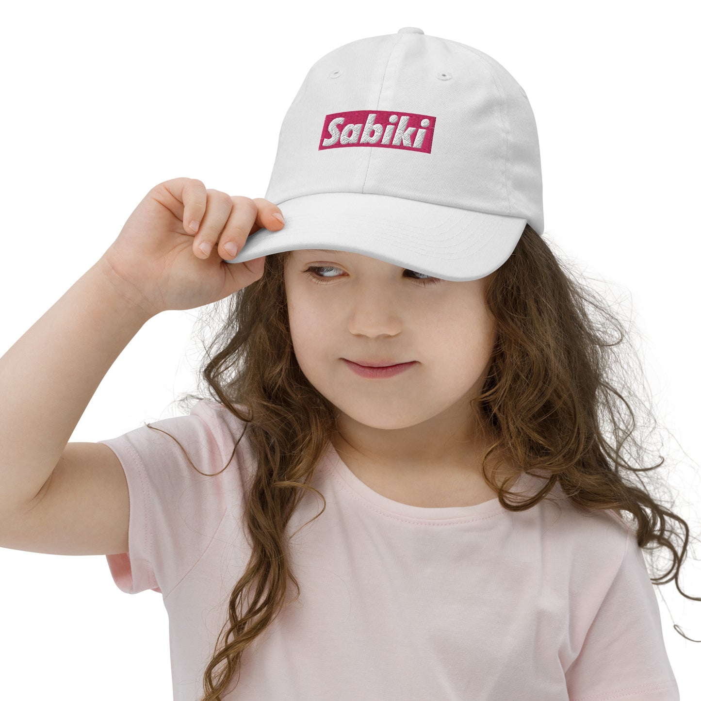 Pink Sabiki box Youth baseball cap.