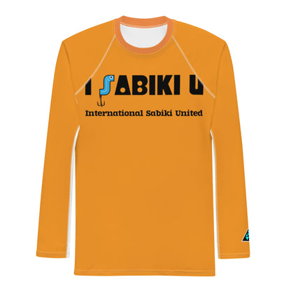 オレンジのSABIKIロゴ ラッシュガード単品（正面）