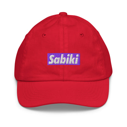 パープル SABIKI BOX キッズ ベースボールキャップ｜正面の商品画像（13枚目）
