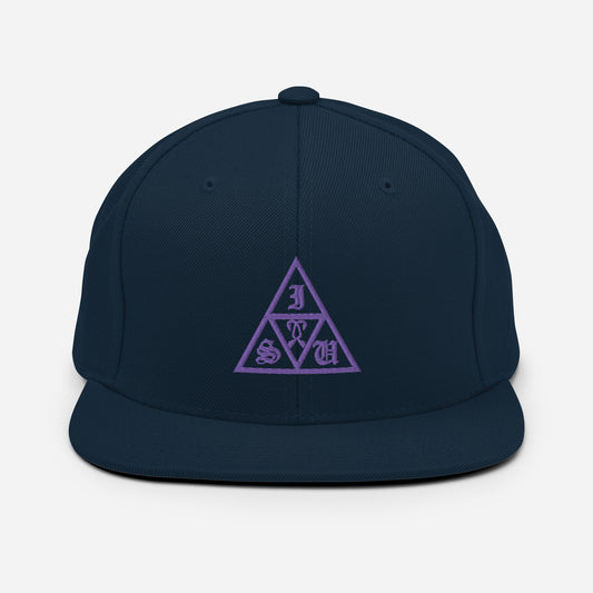 Purple Delta Sabiki Snapback Hat.