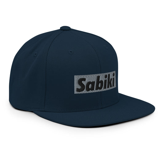 Silver Sabiki Box Snapback Hat.