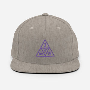 Purple Delta Sabiki Snapback Hat