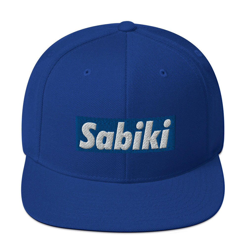 Blue Sabiki Box Snapback Hat.