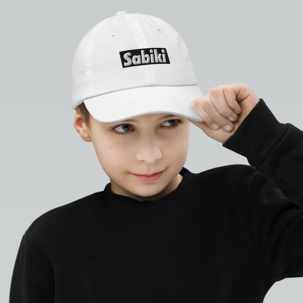 Black Sabiki box Youth baseball cap.