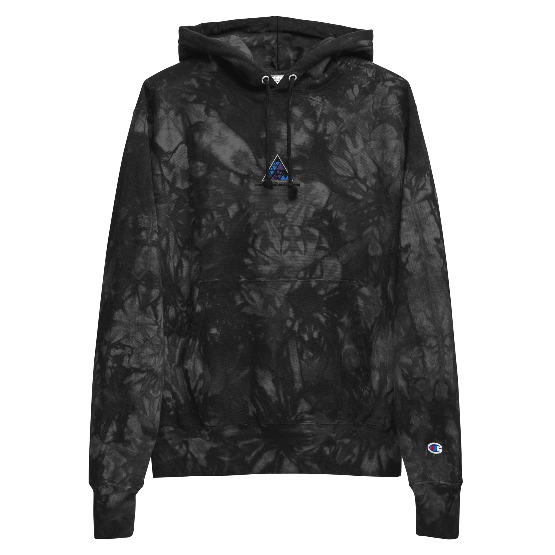 SABIKI Delta Unisex Champion tie-dye hoodie.