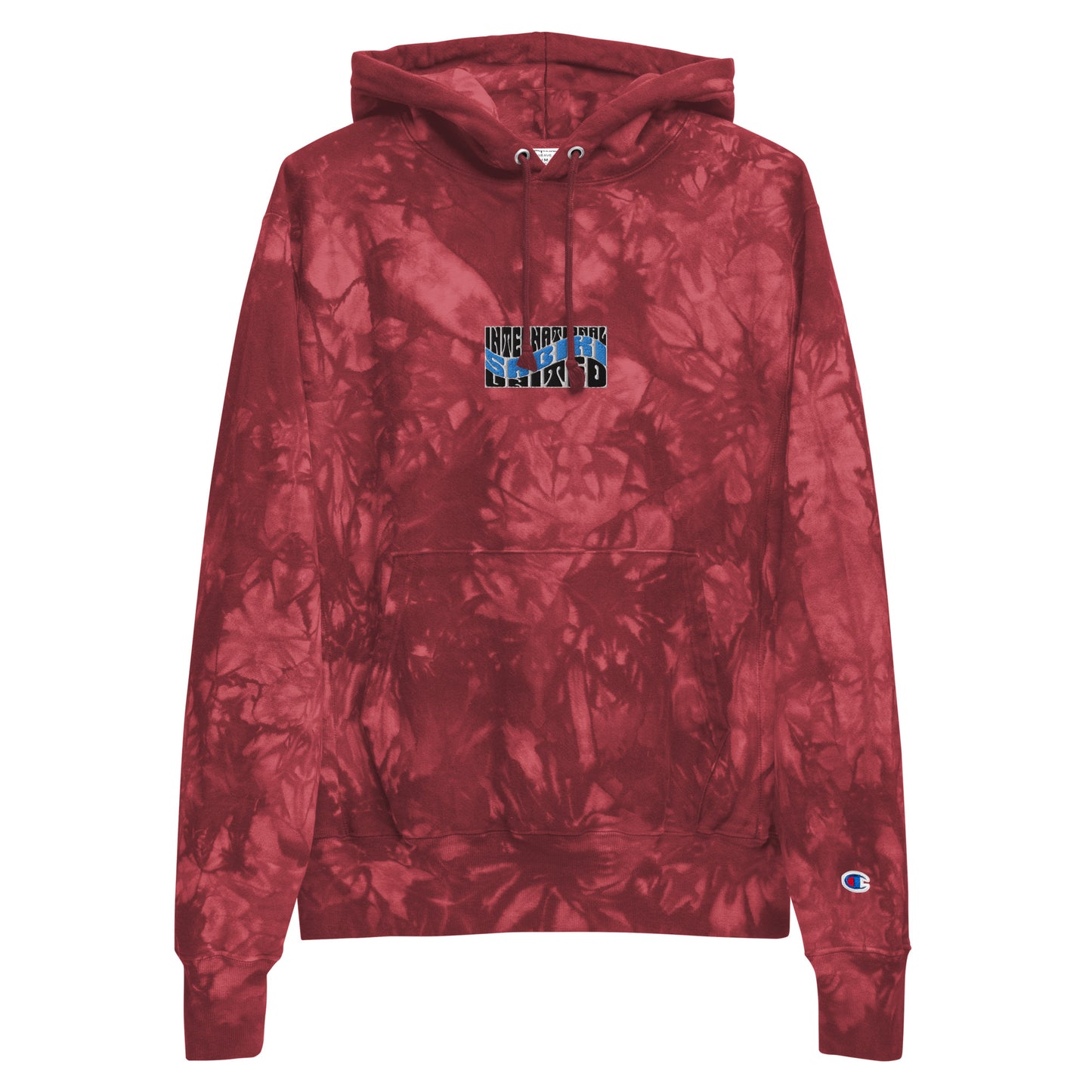 Sabiki Unisex Champion tie-dye hoodie.