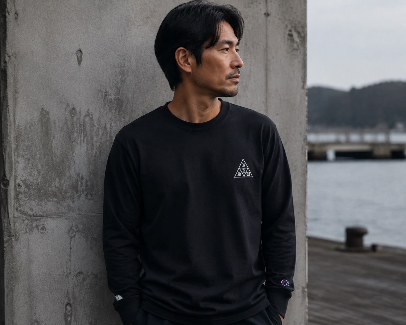 Champion メンズ 長袖Tシャツ